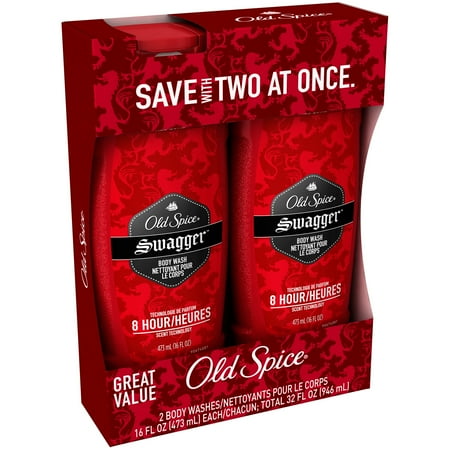 Old Spice Red Zone Swagger Body Wash 2-16 fl. oz. Squeeze Bottles