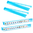 thumbnail image 1 of Bamboohart Set of 4 Mah Jongg Racks  Turquoise, 1 of 4