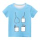 thumbnail image 2 of Niño Pequeño Camisa de Pascua Chico Manga Corta Camiseta Gráfica Cuello Redondo Crop Top para 3-14 Años Niñas Y Chico, 2 of 4