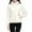White, variant on Zpanxa Women's Lightweight Quilted Jacket Solid Color, Full Zip Pockets Hooded Long Sleeve Casual Coat