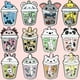 thumbnail image 2 of Broches De Esmalte De Té De Burbujas De Dibujos Animados Panda Unicornio Oso Taza Leche Broche Insignias De Joyería De Animales Divertidos Regalos Para Niños Amigos, 2 of 4