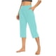 thumbnail image 1 of WILLBEST Pantalones Casuales para Mujer: elegantes Pantalones Cortos de Verano con Bolsillos para Mayor Comodidad y Versatilidad En el Día a Día. Extra Grande, 1 of 5