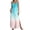 Cyan C, variant on CHGBMOK Women Dresses Trendy Gradient Casual Long Dress Deep V Neck Sleeveless Spaghetti Strap Night Dress Side Slit Boho Dress Spring Summer