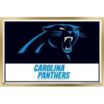 NFL Carolina Panthers - Logo 21 Wall Poster, 22.375" x 34", Framed