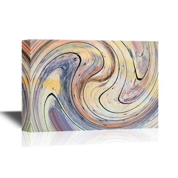 wall26 - Canvas Wall Art - Abstract Color Composition - Gallery Wrap Modern Home Art | Ready to Hang - 12x18 inches