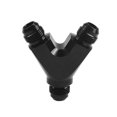 thumbnail image 1 of An10 Y Adapter Block Male Thread Fuel Hose Fitting Adapters Tee Oil Pipe Joint Universal Aluminium, 1 of 5