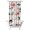White-148, variant on Waterproof Pioneer Shower Curtain 36x72 Inch Polyester Unique Colorful Floral Shower Curtain for Bathroom Hotel Home Decor with 7 Plastic Hooks