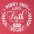 thumbnail image 5 of Wild Bobby Worry Ends When Faith In God Begins Inspirational/Christian Women Tri-Blend Racerback Tank Top, Vintage Red, Medium, 5 of 5