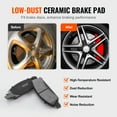 thumbnail image 3 of VEVOR Front Rear Brake Kit for 2014-2018 Chevy Silverado GMC Sierra 1500, 2015-2020 Suburban Tahoe Yukon XL Escalade ESV, Drilled & Slotted Brake Rotors Ceramic Brake Pads Replacement Kit, 3 of 9