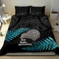 thumbnail image 4 of Nueva Zelanda Helecho Plata Rugby Juego De Cama Pacific 2023 Kia Haka Kiwis Con, 4 of 4