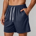 thumbnail image 7 of Qiyinn Mens Basic Mesh Shorts with Pockets Basketball Gym Workout Plain Uniform PE Shorts, 7 of 7
