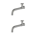 thumbnail image 2 of Youkk Environmental Friendly Sink Compact Universal Fit Easy Installation Single Cold Basin Wall Mounted 01 Silver 2Set, 2 of 6