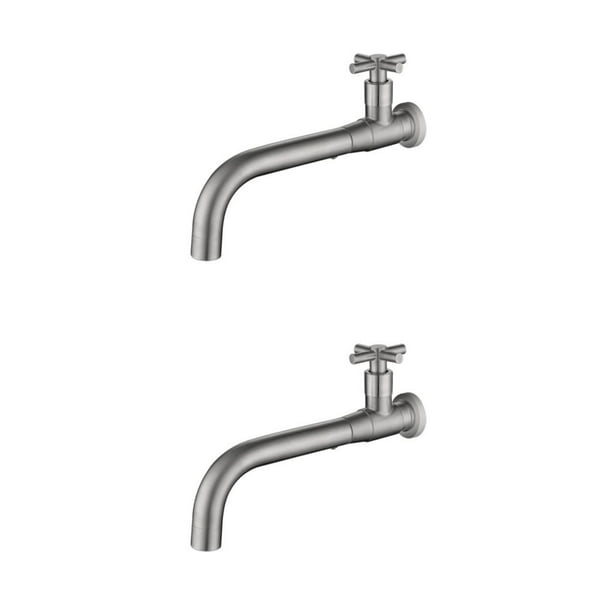 Grifo de fregadero Yuarrent metal universal Solo Frío 01 Plata 2Conjunto