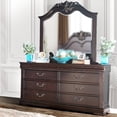 thumbnail image 6 of Furniture of America Ruben Solid Wood 2-Piece Dresser and Mirror in Cherry, 6 of 9