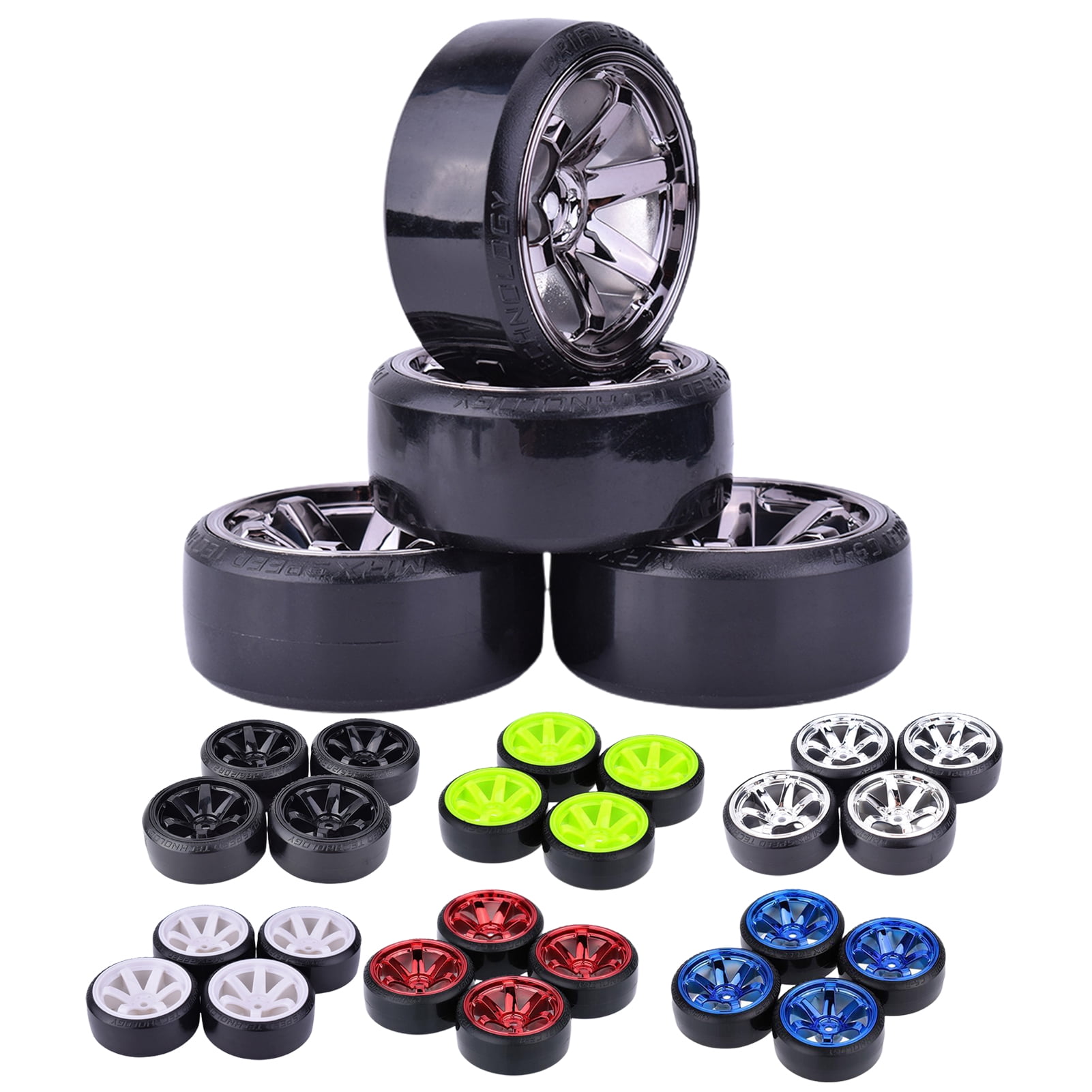 RC Car Tires Set 4 High Durability Wheels for 1 10 Drift Cars with Easy Installation and Eco Friendly Materials Walmart