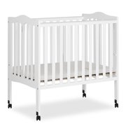 Dream On Me Lightweight 2-in-1 Folding Portable Mini Crib, White