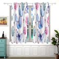 thumbnail image 2 of Cactus Butterfly Black Out Curtains Aesthetic for Bedroom Living Room Sliding Glass Doors Kitchen Windows 2 panels set, 2 of 5