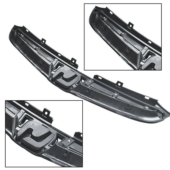 Front Bumper Grille with Chrome Molding Automotive Replacement Grille HO1200179 HO1210118 Fit for 2006 2007 Honda Accord EX Hybrid LX SE Special Edition Value Package Sedan 4-Door