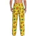 thumbnail image 6 of Cauagu Floral Sunflowers Mens Pajama Pants Sleep & Lounge Pants,PJ Bottoms with Pockets-X-Large, 6 of 7