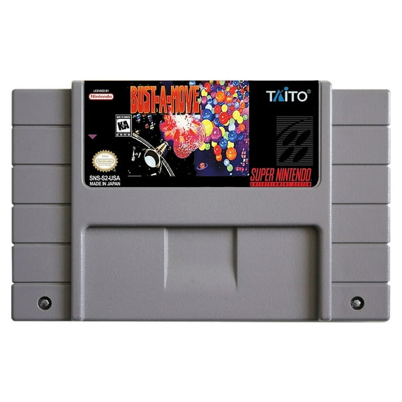 SNES Games Cartridge Bust-A-Move