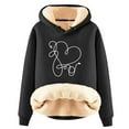 thumbnail image 1 of Prix Réduit! Aqestyerly Sweat à Capuche Mode pour Femmes Col Rond Imprimé Amusant pour la Saint-Valentin, 1 of 2