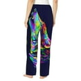 thumbnail image 3 of Balery Howling Wolf print Women's Pajama Pants,Ultra Lightweight Pjs,Lounge Pant-X-Large, 3 of 9