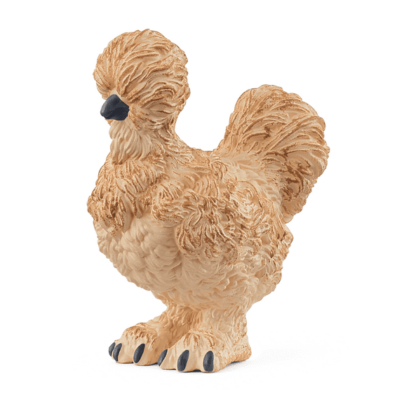 Schleich Farm World - 2" Silkie Chicken Toy for Kids. Realistic Farm Animal Toys for Boys and Girls - Figure for Screen-Free Learning for Children and Toddlers Ages 3  14891