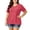 Watermelon Red, variant on Womens-Plus-Size-Tank-Tops Summer Trendy V Neck T Shirts Casual Flowy Sleeveless Blouse Comfy Tunics Tee