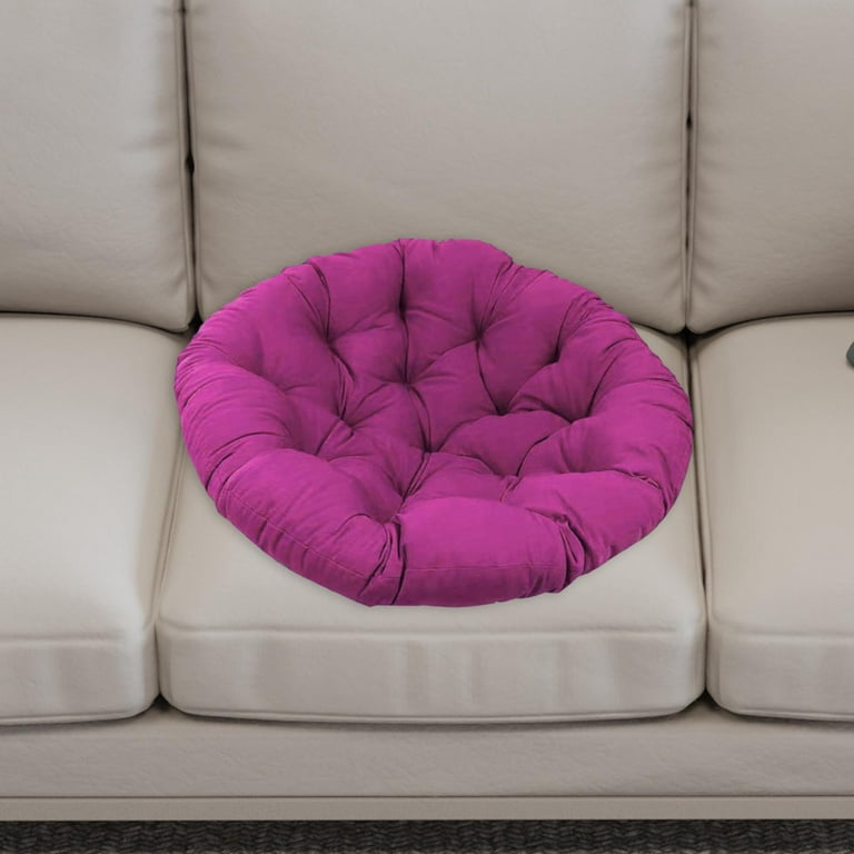 Pink Thick Round Chair Pad - Woollyfelt