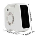 thumbnail image 3 of 2024 Upgraded Space Heater, Fast Heating Desktop Warmer Household Space Heater Instant Warmth For Home Use Compact Design Quiet Operation, Christmas Gifts, 3 of 9
