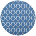 thumbnail image 4 of SAFAVIEH Montauk Nelson Geometric Cotton Area Rug, Blue/Ivory, 3' x 5', 4 of 10