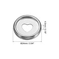 thumbnail image 2 of Uxcell 24mm Plastic Book Binding Discs Discbound Expansion Discs Plating Heart Binder Rings, Silver 22 Pack, 2 of 6
