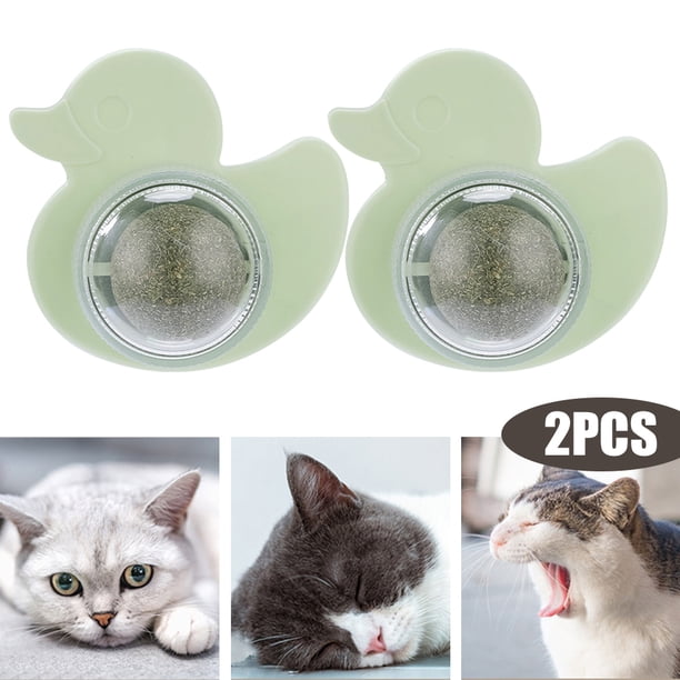 Pato Gato Lamiendo Bocadillos Giratorio Masticar Juguete Suministros para () Verde