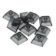 thumbnail image 1 of Esquirla 10 Pack DIY Transparent Keycaps Set Mechanical Keyboards PBT Gaming Keyboard Key Clear Black, 1 of 8