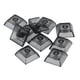 thumbnail image 1 of Teclas de teclado Hugo PBT mate 1U 10 piezas Negro claro, 1 of 10
