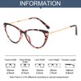 thumbnail image 2 of Fashion Office Portable Durable Anti-Blue Light Glasses Oversized Eyeglasses Computer Goggles Ultra Light Frame 4, 2 of 8