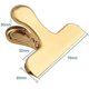 thumbnail image 2 of Clips para bolsas de chips YONGSHENG paquete de 8 clips grandes dorados de acero inoxidable, 2 of 5