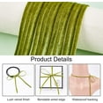 thumbnail image 5 of 50Yards 1/8inch Single Face Velvet Ribbon Dark Green Satin Ribbon Polyester Velvet Ribbon for Choker Wedding Gift Wrapping Hair Bows Home Christmas Decoration, 5 of 9