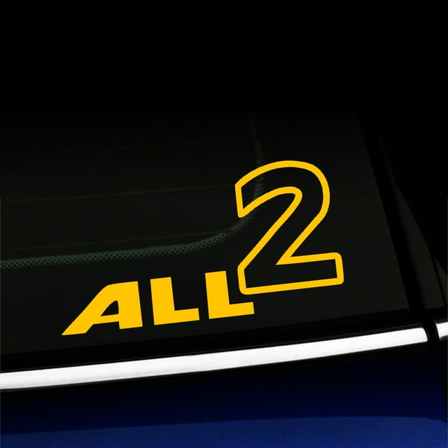 All 2 - Vinyl Decal For MINI Cooper - Choose Color - [YELLOW]