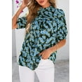 thumbnail image 7 of PRETTYGARDEN Floral Tops for Women Blouses Dressy Casual Summer Trendy Outfits Boho Pleated Short Sleeve Shirts, 7 of 7