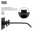 thumbnail image 3 of VIGO Titus Two Handle Wall Mount Bathroom Faucet in Matte Black, 3 of 11