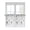 Gray, variant on Sage Green Eucalyptus Coastal Tier Curtains 45 Inches Long, Beach Conch Jellyfish Window Treatment Curtain Drapes, Window Half Privacy Curtains for Bedroom Bathroom, 42"x45", 2 Panels
