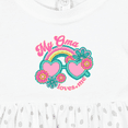 thumbnail image 4 of Inktastic My Oma Loves Me Granddaughter Rainbow Girls Baby Dress, 4 of 5
