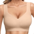 thumbnail image 1 of Afdoent Bras for Women Comfortable Seamless Full Coverage Bra for Women Wireless Bras with Soft Support Regular Plus Size, 1 of 6