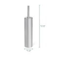 thumbnail image 3 of Acento Slim Round Holder, 8 x 8 x 44.5 cm Metal Removable Plastic Liner Tall Toilet Brush in Brushed Stainless Steel, 3 of 10