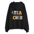 thumbnail image 3 of Teacher Hoodies for Women 2025 Zip Up Hoodie with Pockets Y2K Back To School Outfits Hooded Sweatshirt Women Jacket, 3 of 6
