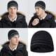 thumbnail image 4 of Gorro de invierno cálido de punto con puños lisos y estilo trineo, 4 of 5