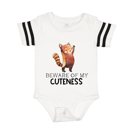 

Inktastic Beware of My Cuteness Cute Red Panda Gift Baby Boy or Baby Girl Bodysuit