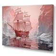 thumbnail image 2 of Designart "Frozen Wonder of a Pink Iceberg" Iceberg Wall Art Living Room, 2 of 5