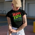 thumbnail image 2 of Mom, You are the Queen, Mother's Day or Birthday, Groovy Retro Wavy Text Merch Gift, Military Green T-Shirt, XL, 2 of 5